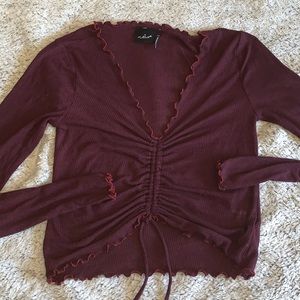 Urban Outfitters Long Sleeve Crop Top